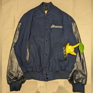 Vintage Toronto Argonauts wool leather varsity football jacket mens L